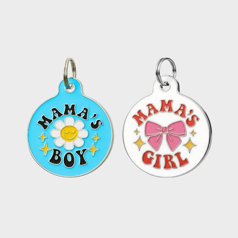 MÉDAILLE POUR CHIEN - MAMA'S BOY / MAMA'S GIRL