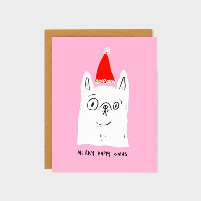 CARTE DE NOËL AVEC ENVELOPPE - MERRY HAPPY X-MAS 🎅