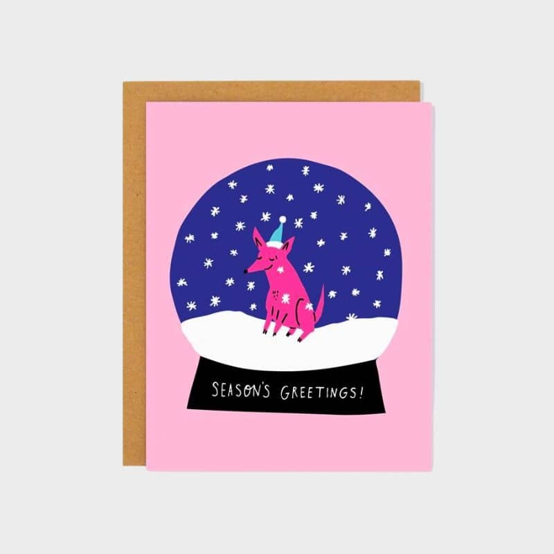 CARTE DE NOËL AVEC ENVELOPPE - SEASON'S GREETINGS