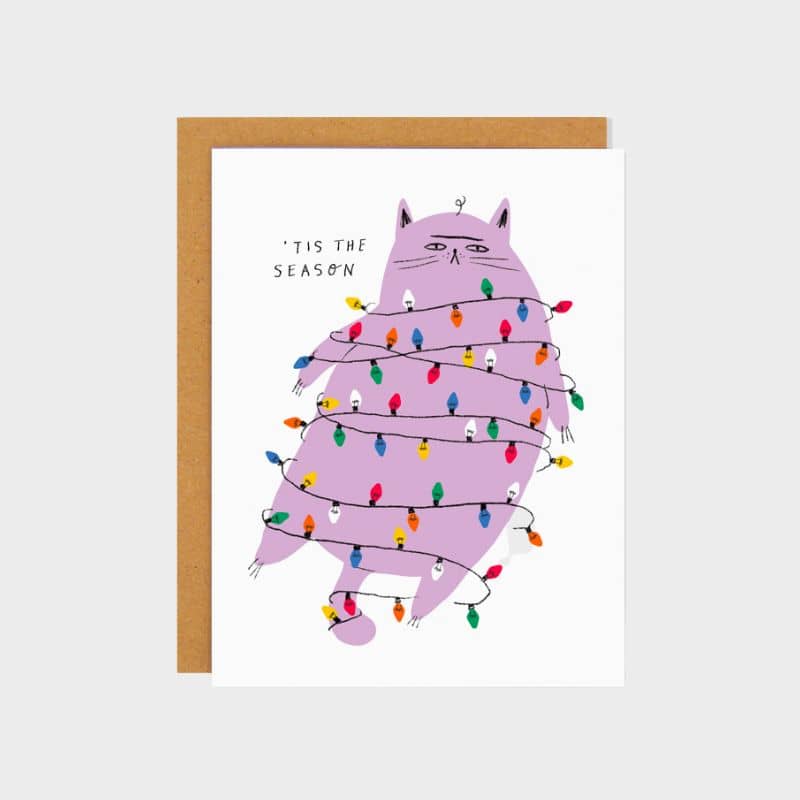 CARTE DE NOËL AVEC ENVELOPPE - 'TIS THE SEASON 💡