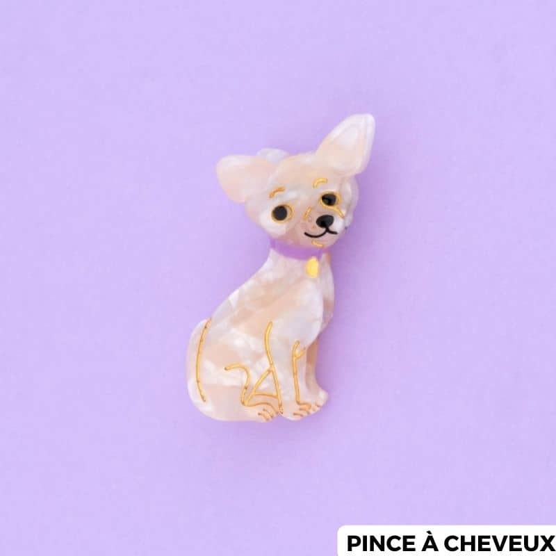 PINCE À CHEVEUX / BARRETTE - CHIHUAHUA (2 TAILLES DISPO) - Image 3