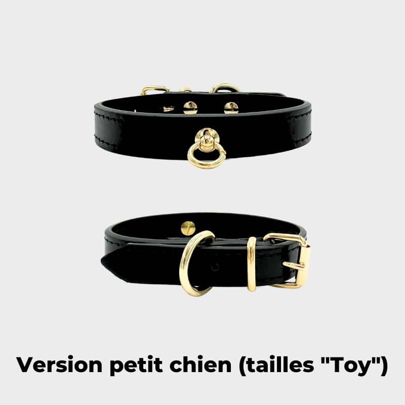 COLLIER EN CUIR POUR CHIEN - NOIR "NARA" - Image 5