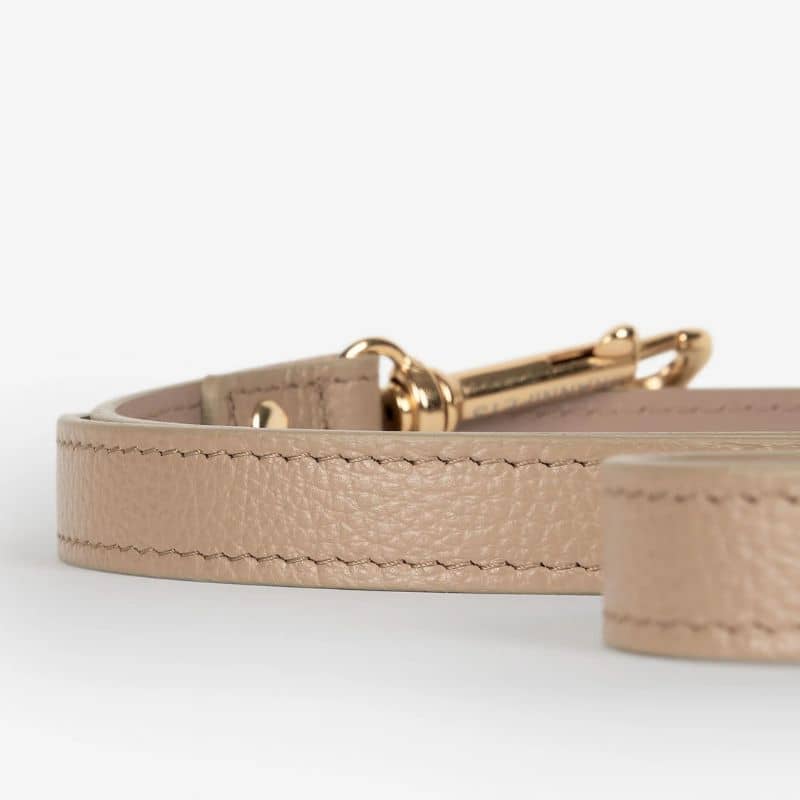 LAISSE EN CUIR POUR CHIEN - TAUPE "JUNO" - Image 2