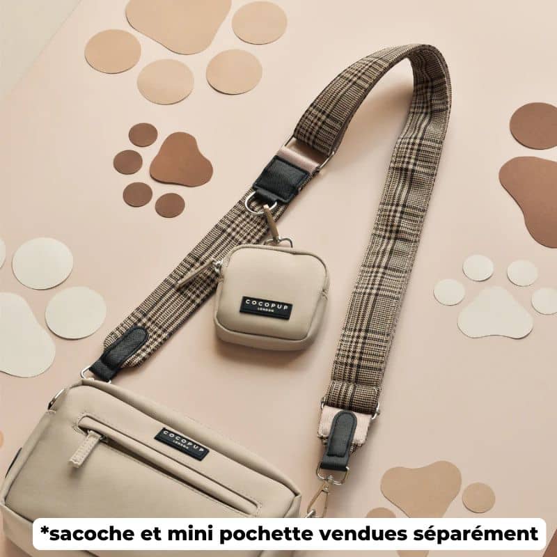 ANSE POUR SACOCHE - CARREAUX PUP PLAID - Image 2