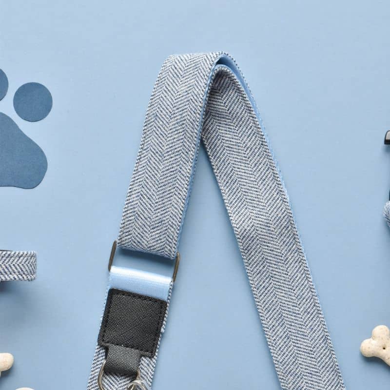 ANSE POUR SACOCHE - TWEED BLEU MARINE - Image 3