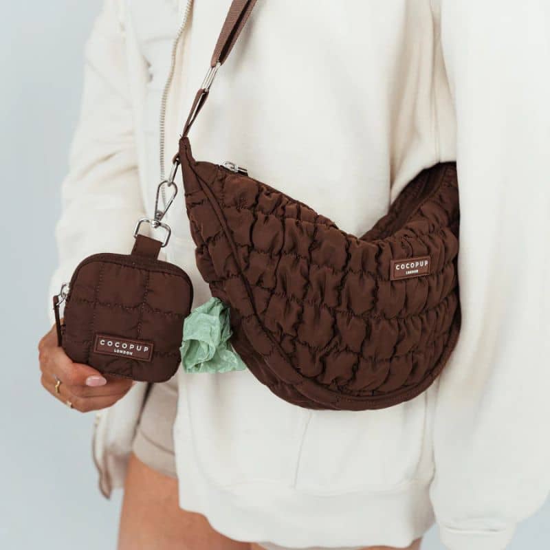 SAC BANDOULIÈRE DEMI-LUNE SPÉCIAL BALADE - BORDEAUX, MARRON OU CRÈME - Image 4