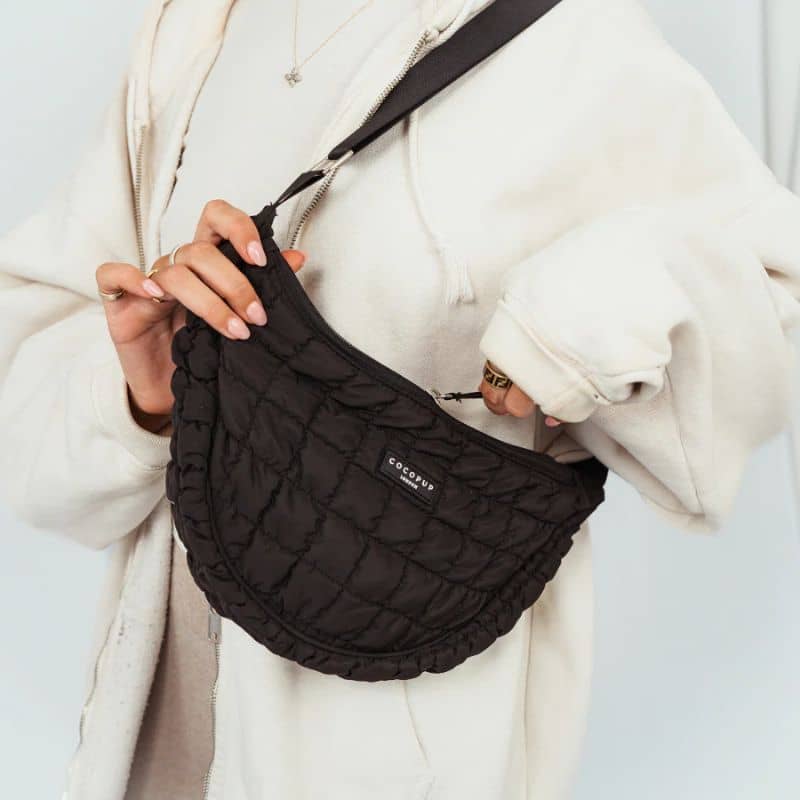SAC BANDOULIÈRE DEMI-LUNE SPÉCIAL BALADE - NOIR - Image 2