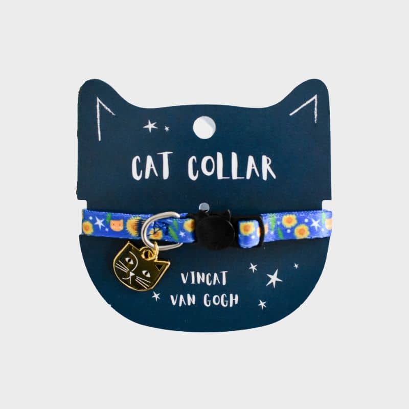 COLLIER POUR CHAT ARTY AVEC MÉDAILLE - VINCAT VAN GOGH