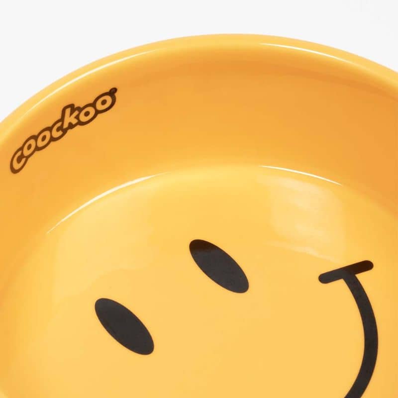 GAMELLE EN CĂRAMIQUE POUR CHIEN - SMILEY JAUNE đ - Image 4