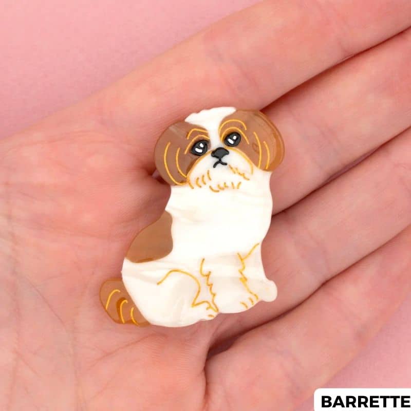 PINCE À CHEVEUX / BARRETTE - SHIH TZU (2 TAILLES DISPO) - Image 4