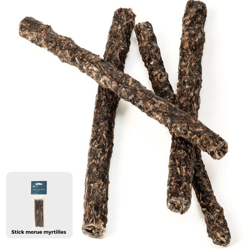 FRIANDISES POUR CHIEN - STICKS MORUE ET MYRTILLES OU CANNEBERGES - Image 3