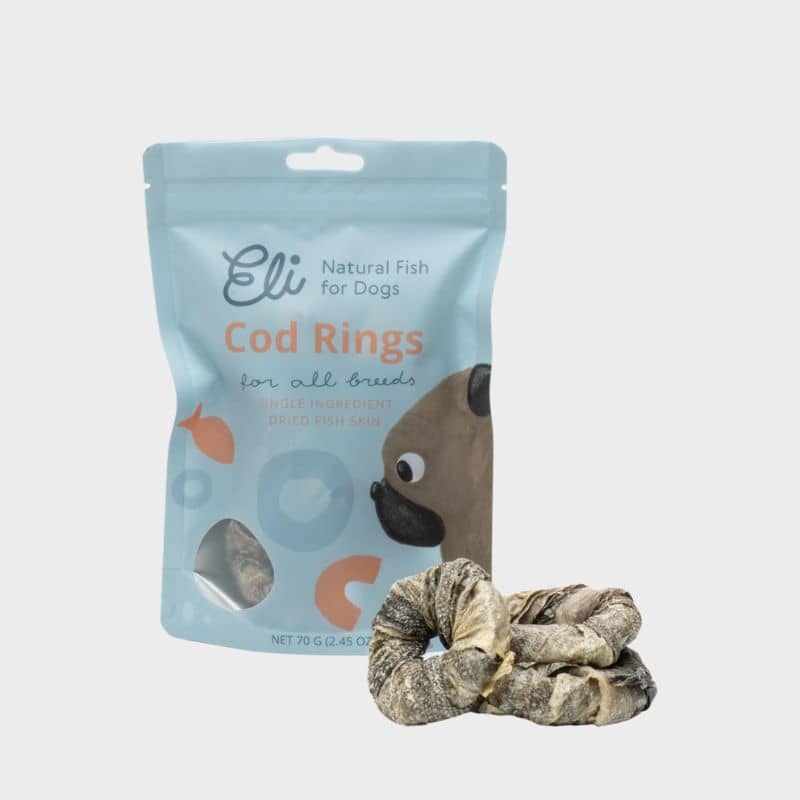 FRIANDISES POUR CHIEN - ANNEAUX DE MORUE À MASTIQUER