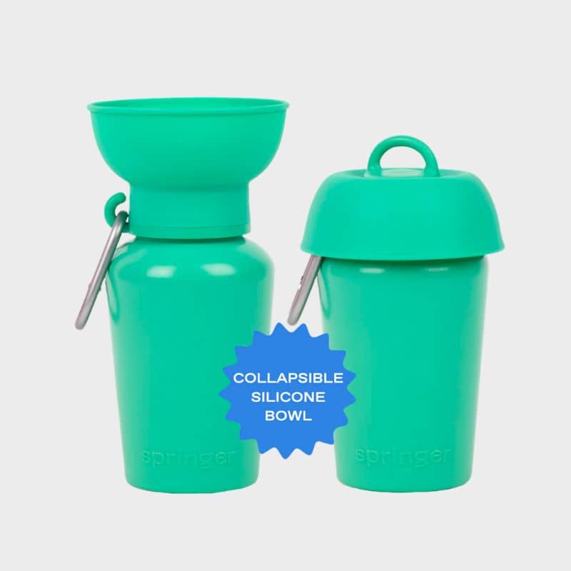 GOURDE PORTABLE POUR CHIEN AVEC DISTRIBUTEUR D'EAU RÉTRACTABLE - 590ML (4 COULEURS DISPO) - Image 7