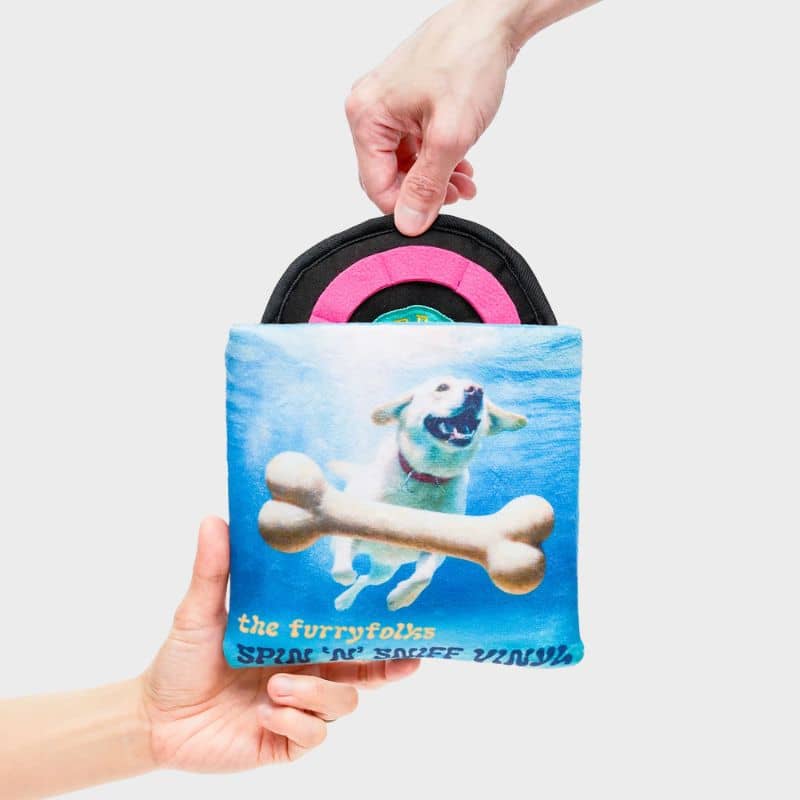 JEU DâOCCUPATION ET DE FOUILLE POUR CHIEN - DISQUE VINYL đ¶