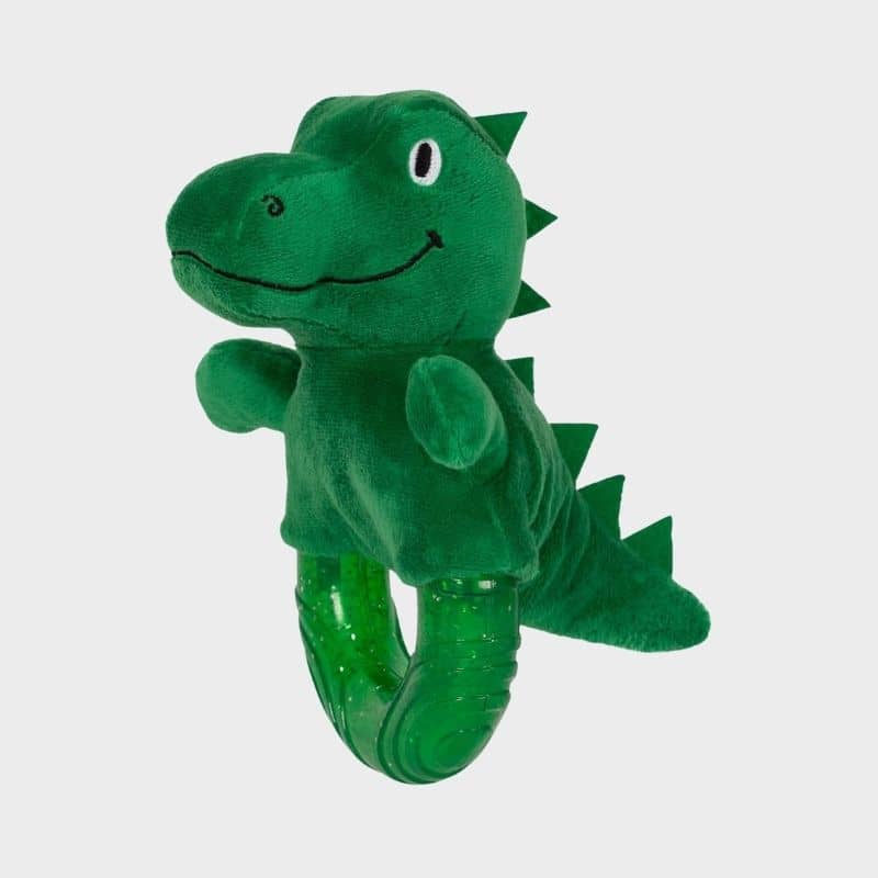 JOUET BI-MATIÈRE POUR CHIEN - DINOSAURE AVEC ANNEAU