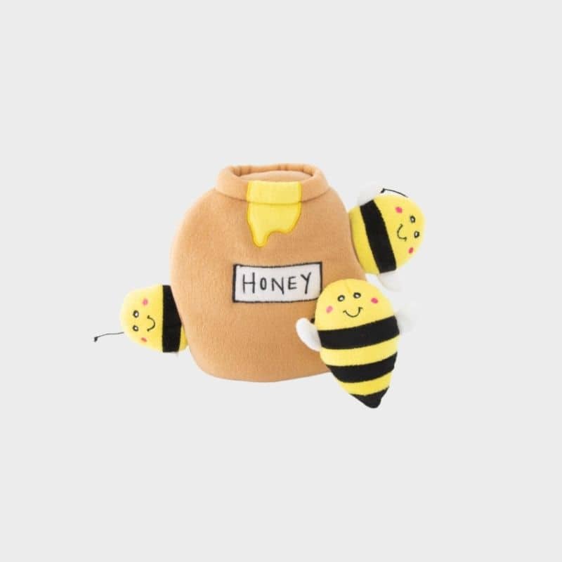 JOUET DâOCCUPATION INTERACTIF POUR CHIEN - POT DE MIEL ET ABEILLES đŻđ