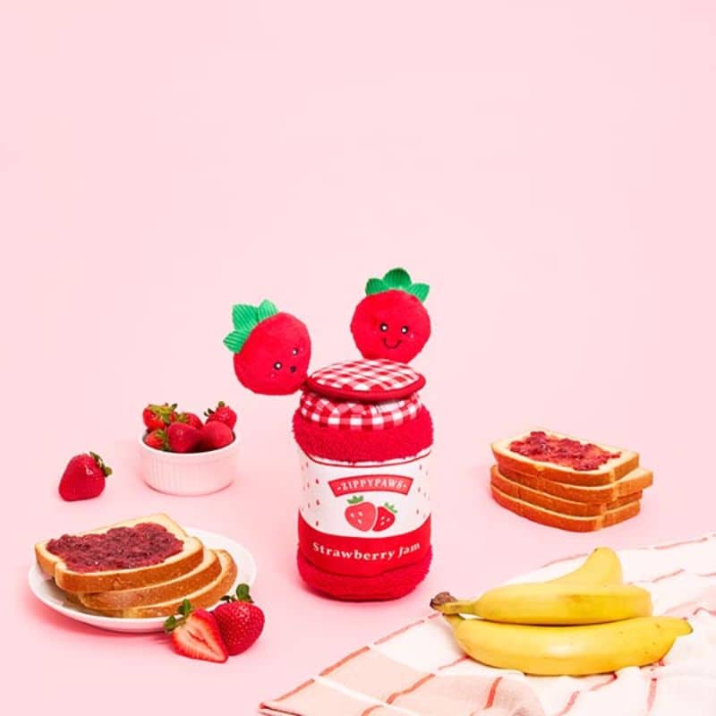 Jouet d'occupation interactif pour chien - Confiture à la fraise - Image 2