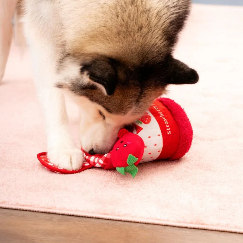 Jouet d'occupation interactif pour chien - Confiture à la fraise - Image 3