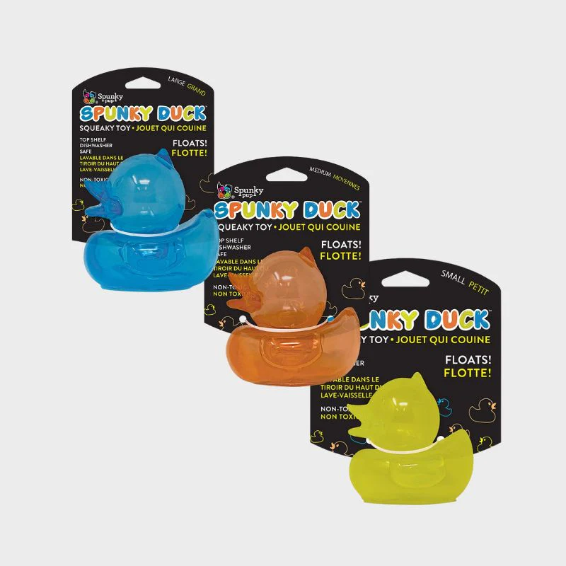 JOUET FLOTTANT CANARD POUR CHIEN - SPUNKY DUCK 🦆
