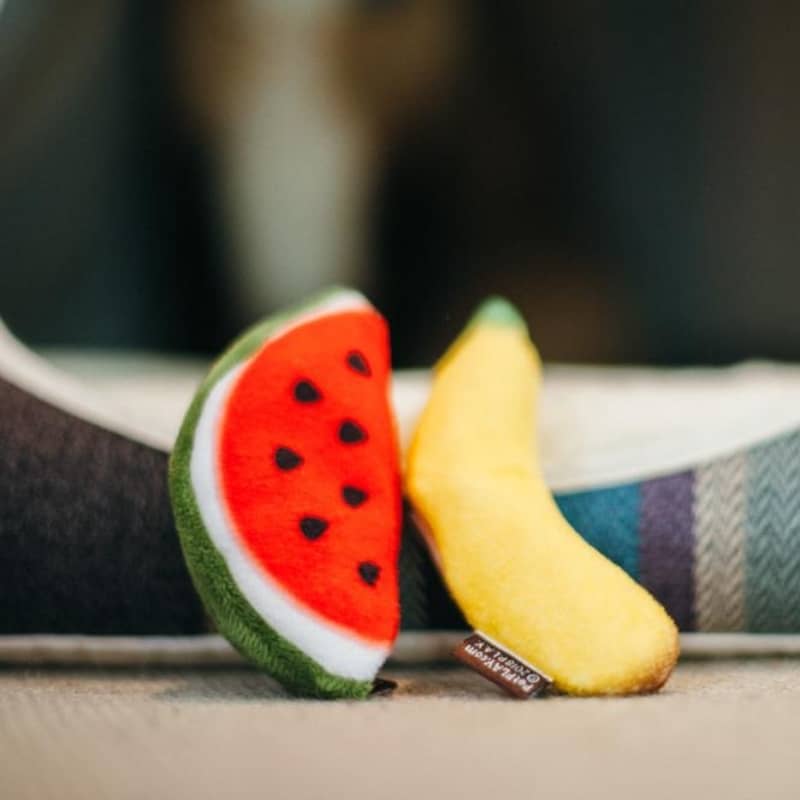 JOUET POUR CHAT À L’HERBE À CHAT - PASTÈQUE ET BANANE 🍉 🍌 - Image 3
