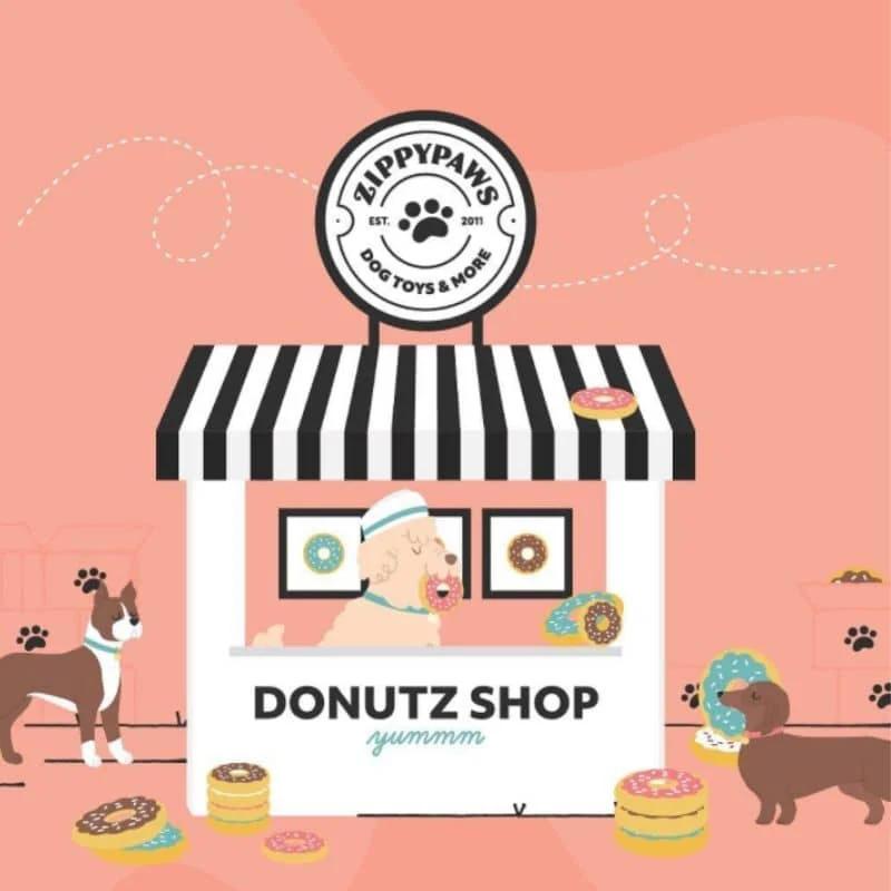 JOUET RÉSISTANT POUR CHIEN - DONUT CHOCOLAT 🍩 - Image 3
