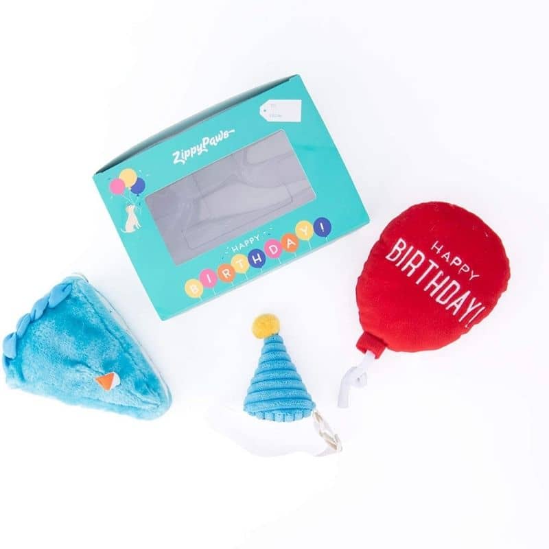 KIT PELUCHES ANNIVERSAIRE POUR CHIEN - BLEU 🎈🎂🥳 - Image 3