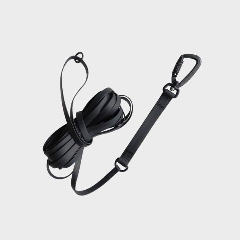 LONGE POUR CHIEN WATERPROOF - NOIR (6 MÈTRES)