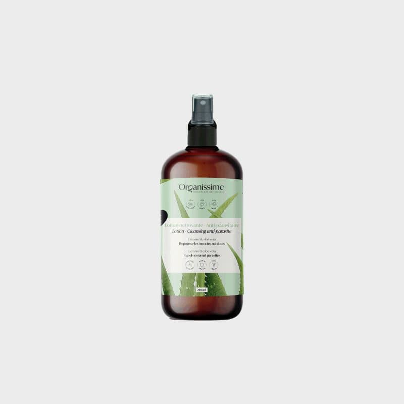 Lotion sans rinçage antiparasitaire pour chien Organissime