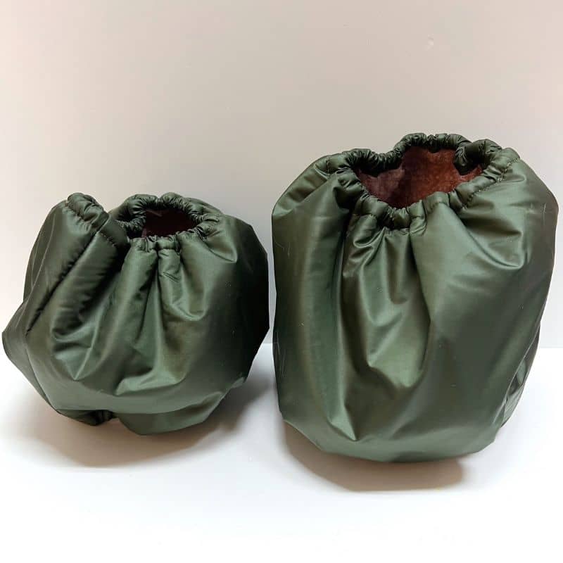 SNOOD HIVER WATERPROOF ET FOURRÉ POUR CHIEN - KAKI ET ROSE - Image 4