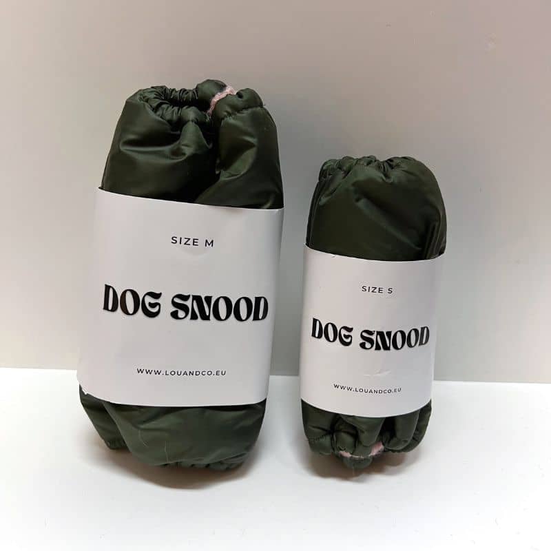 SNOOD HIVER WATERPROOF ET FOURRÉ POUR CHIEN - KAKI ET ROSE - Image 6