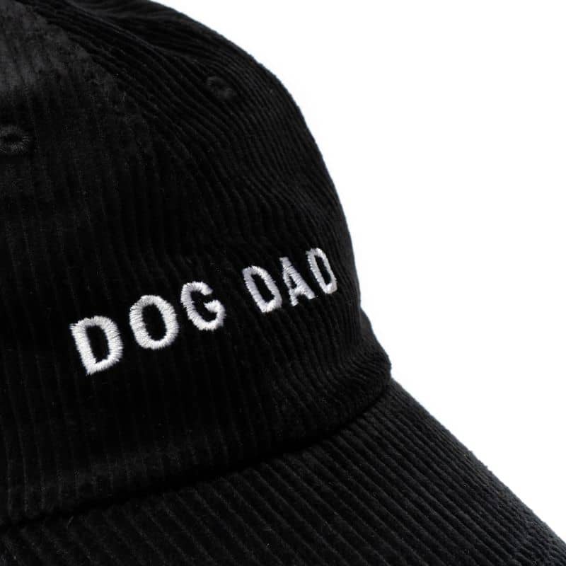CASQUETTE EN VELOURS CÔTELÉ - DOG DAD (NOIR) - Image 3