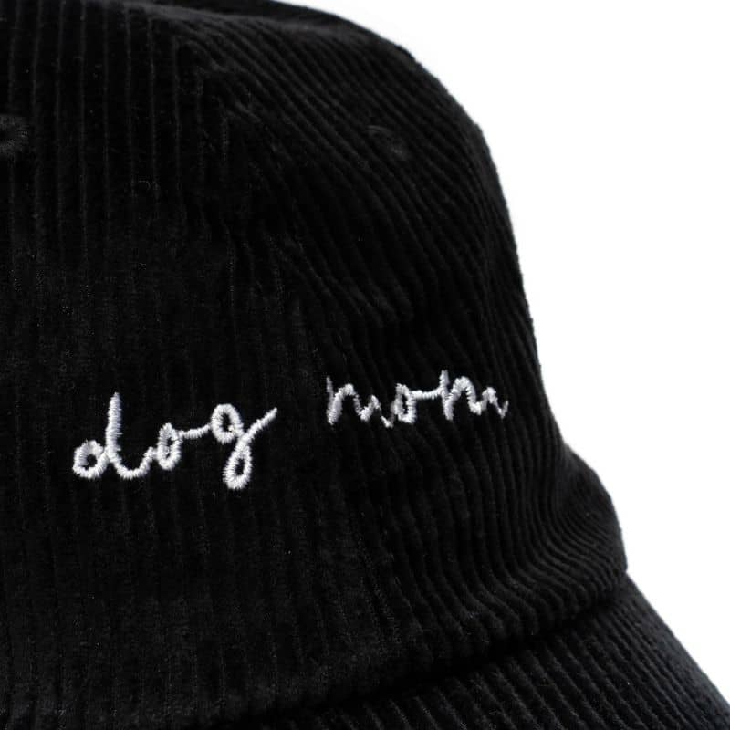 CASQUETTE EN VELOURS CÔTELÉ - DOG MOM (NOIR) - Image 2