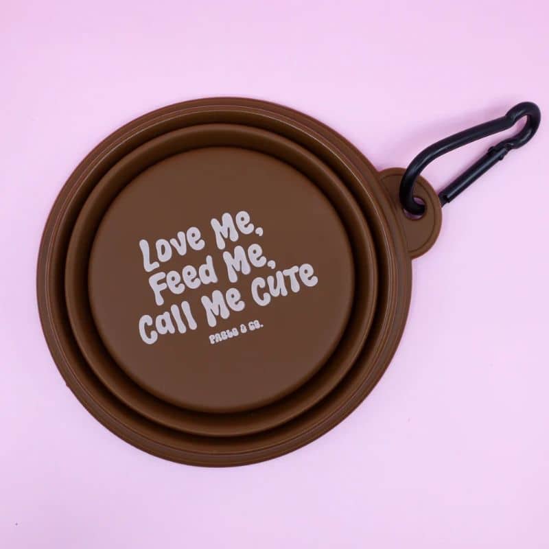 GAMELLE DE VOYAGE PLIABLE POUR CHIEN - "CALL ME CUTE", "WOOF" & "CANINE CLUB" - Image 2