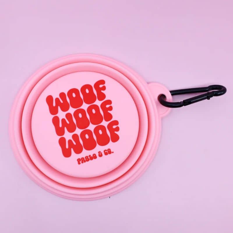 GAMELLE DE VOYAGE PLIABLE POUR CHIEN - "CALL ME CUTE", "WOOF" & "CANINE CLUB" - Image 4