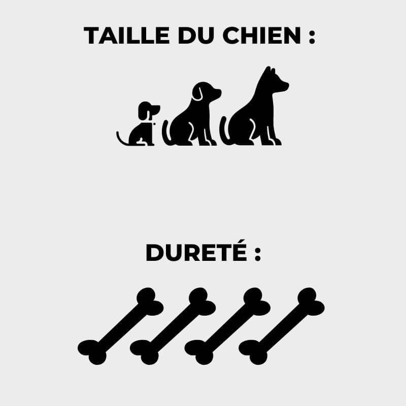 PEAU DE TÊTE DE BOEUF ULTRA RÉSISTANTE À MASTIQUER POUR CHIEN - 15 CM - Image 3