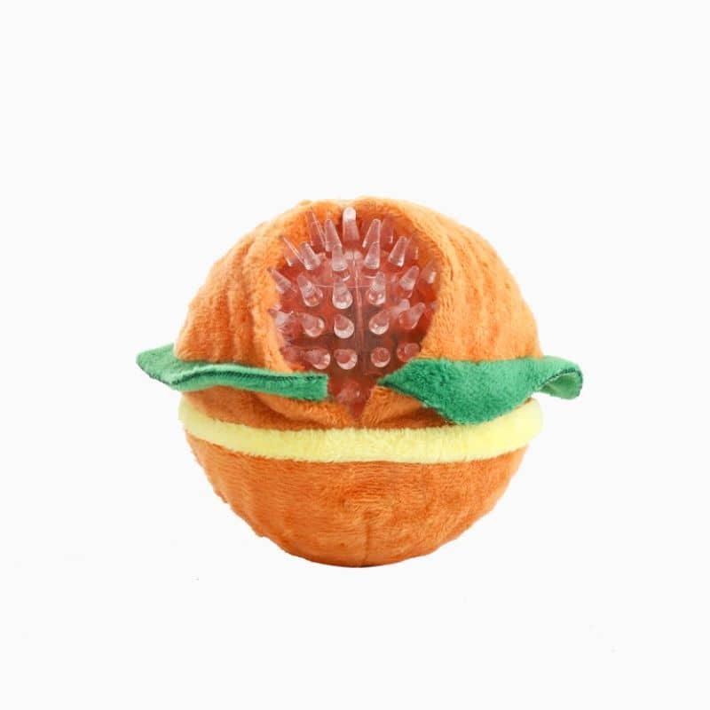 PELUCHE AVEC BALLE POUR CHIEN - HAMBURGER đ - Image 3