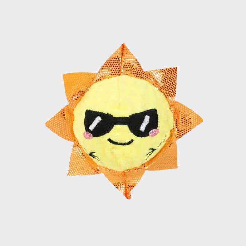 PELUCHE AVEC BALLE POUR CHIEN - SOLEIL ☀️