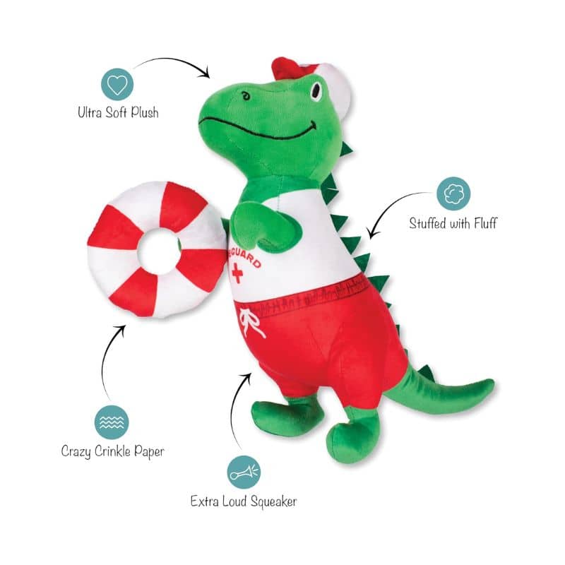 PELUCHE POUR CHIEN - DINOSAURE MAÎTRE-NAGEUR 🛟 - Image 3