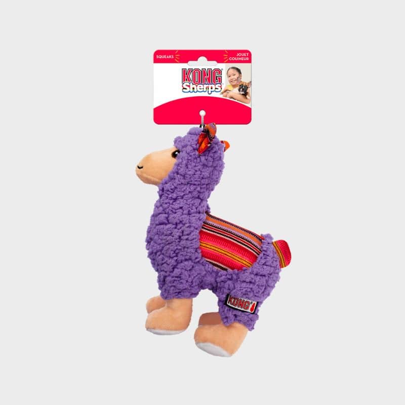 PELUCHE RÉSISTANTE KONG POUR CHIEN - LAMA