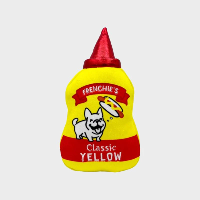 PELUCHE POUR CHIEN - MOUTARDE