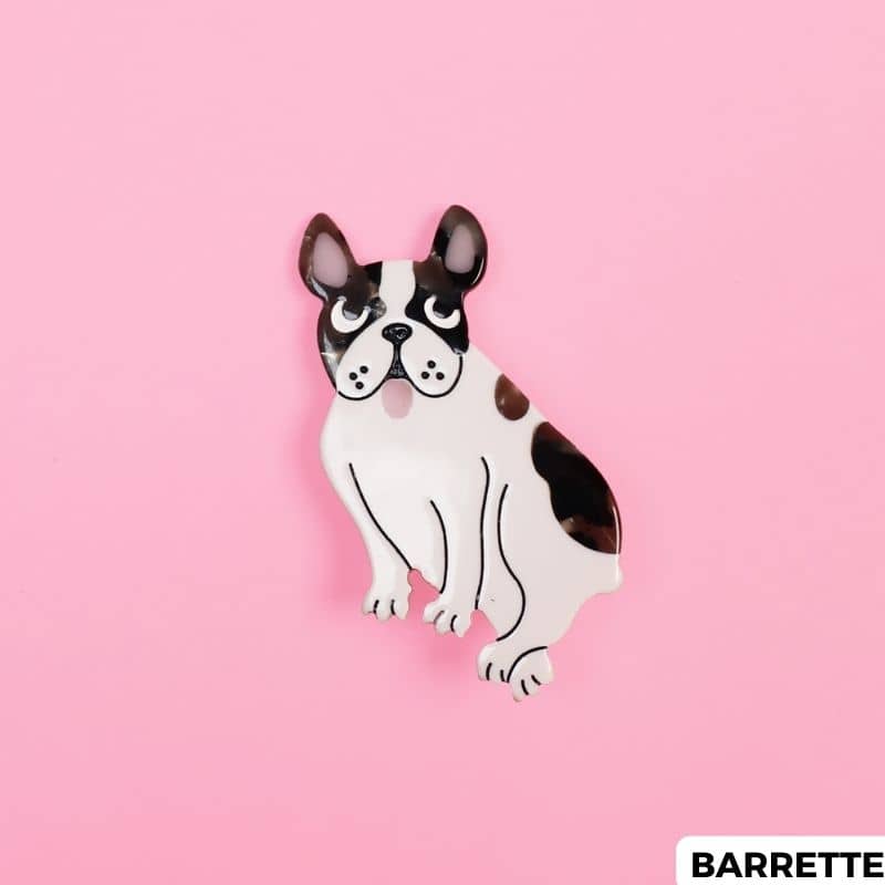 PINCE À CHEVEUX / BARRETTE - BOULEDOGUE (2 TAILLES DISPO) - Image 7