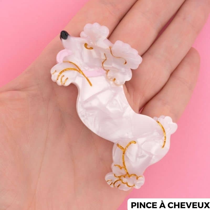 PINCE À CHEVEUX / BARRETTE - CANICHE (2 TAILLES DISPO) - Image 3