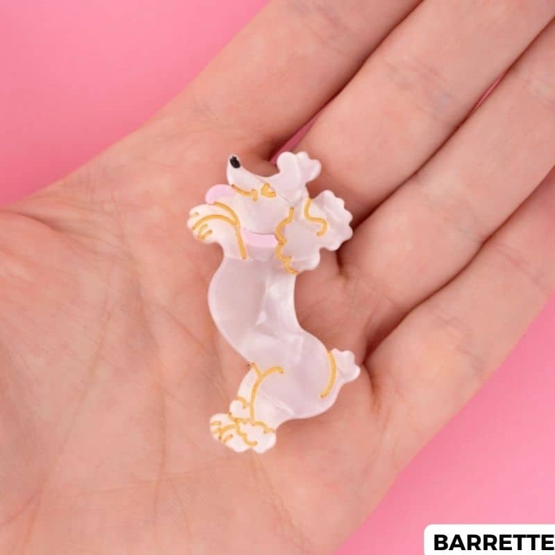 PINCE À CHEVEUX / BARRETTE - CANICHE (2 TAILLES DISPO) - Image 5