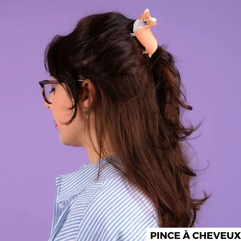 PINCE À CHEVEUX / BARRETTE - CORGI (2 TAILLES DISPO) - Image 8