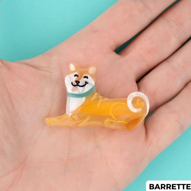 PINCE À CHEVEUX / BARRETTE - SHIBA (2 TAILLES DISPO) - Image 7