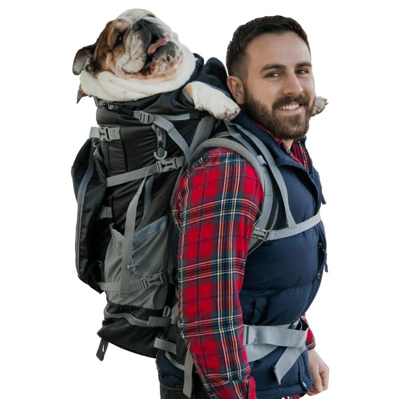 SAC À DOS DE TRANSPORT ET RANDONNÉE POUR GRAND CHIEN - KOLOSSUS NOIR - Image 2