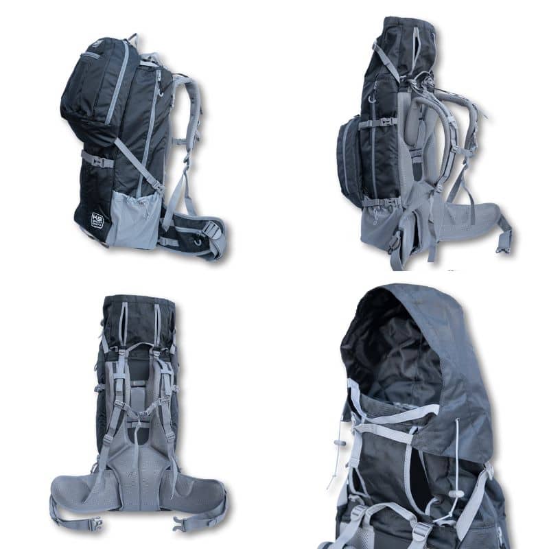SAC À DOS DE TRANSPORT ET RANDONNÉE POUR GRAND CHIEN - KOLOSSUS NOIR - Image 5
