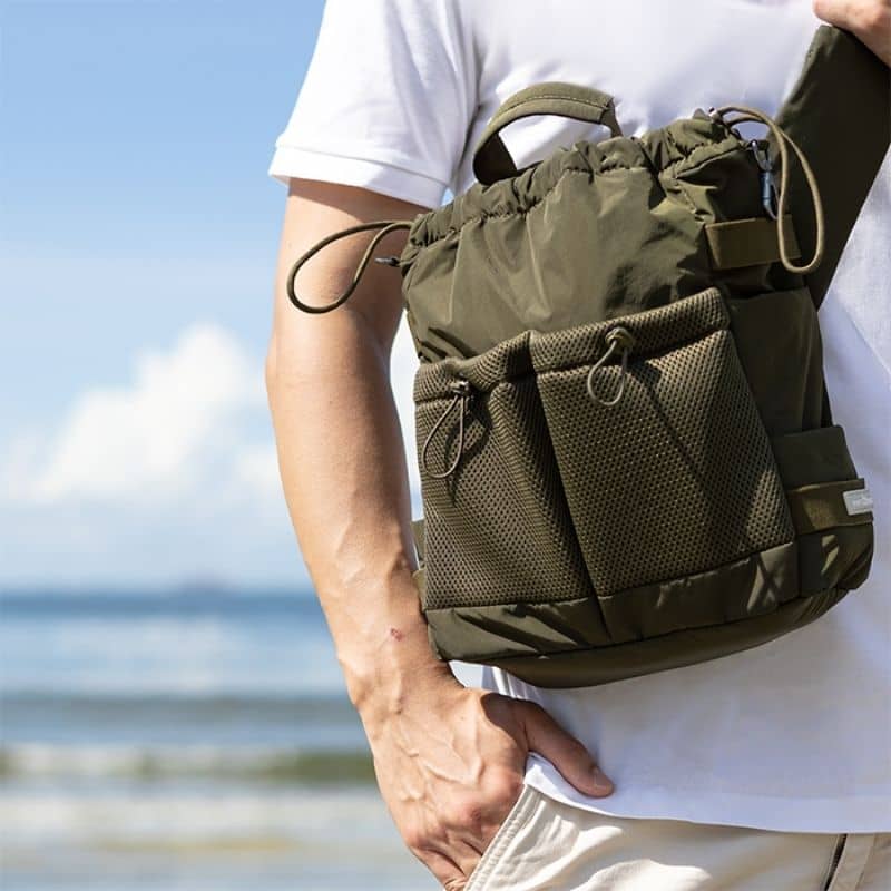 SAC BALADE AVEC NOMBREUX RANGEMENTS - VERT OLIVE - Image 4