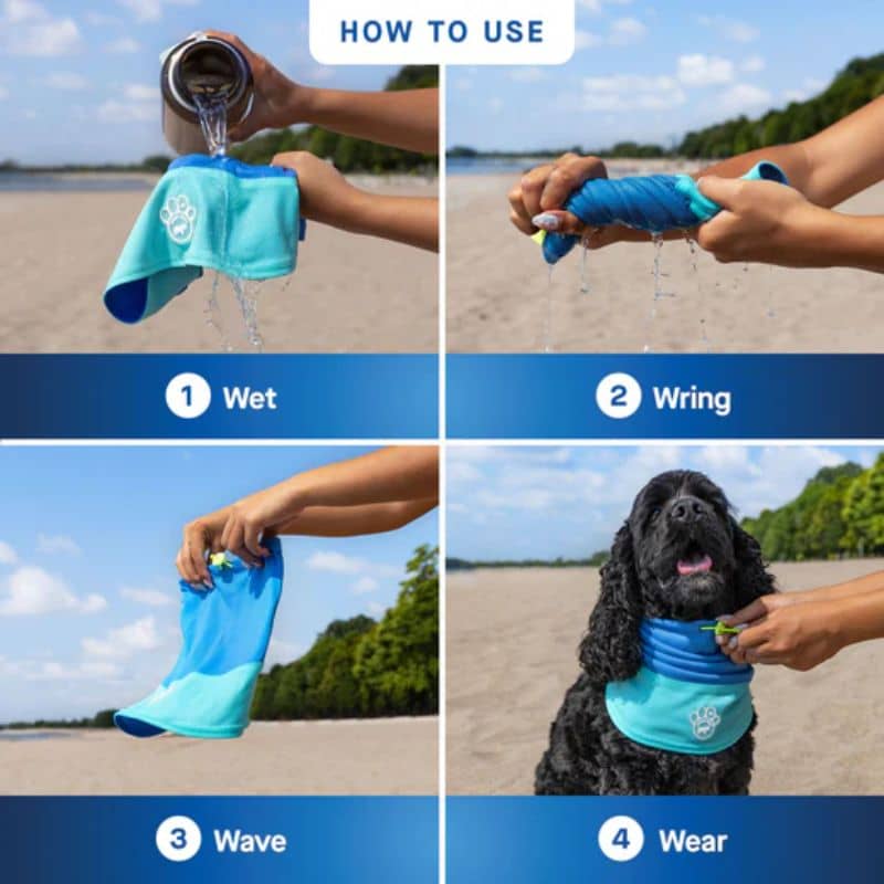 Snood rafraîchissant pour chien - Max Chill Cooling Snood - Image 3