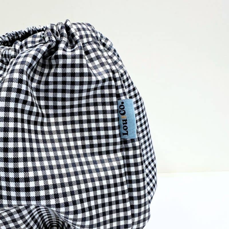 SNOOD WATERPROOF POUR CHIEN - VICHY MARINE ET BLANC - Image 4